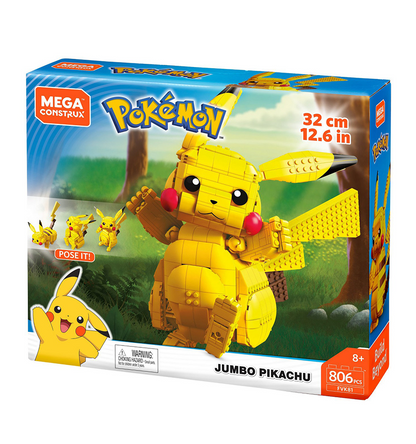 Mega Construx Pokemon Jumbo Pikachu - 806pc