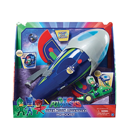 PJ Masks Super Moon Adventure HQ Rocket Playset