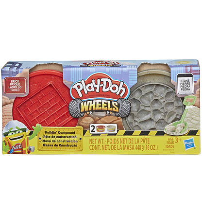 Play-Doh Wheels Brick and Stone Buildin' Compound 2-Pack