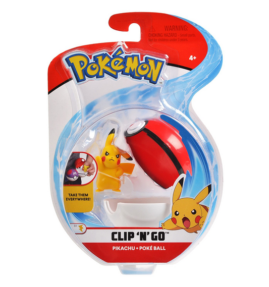 Pokemon Clip 'N' Go - Pikachu - Poke Ball