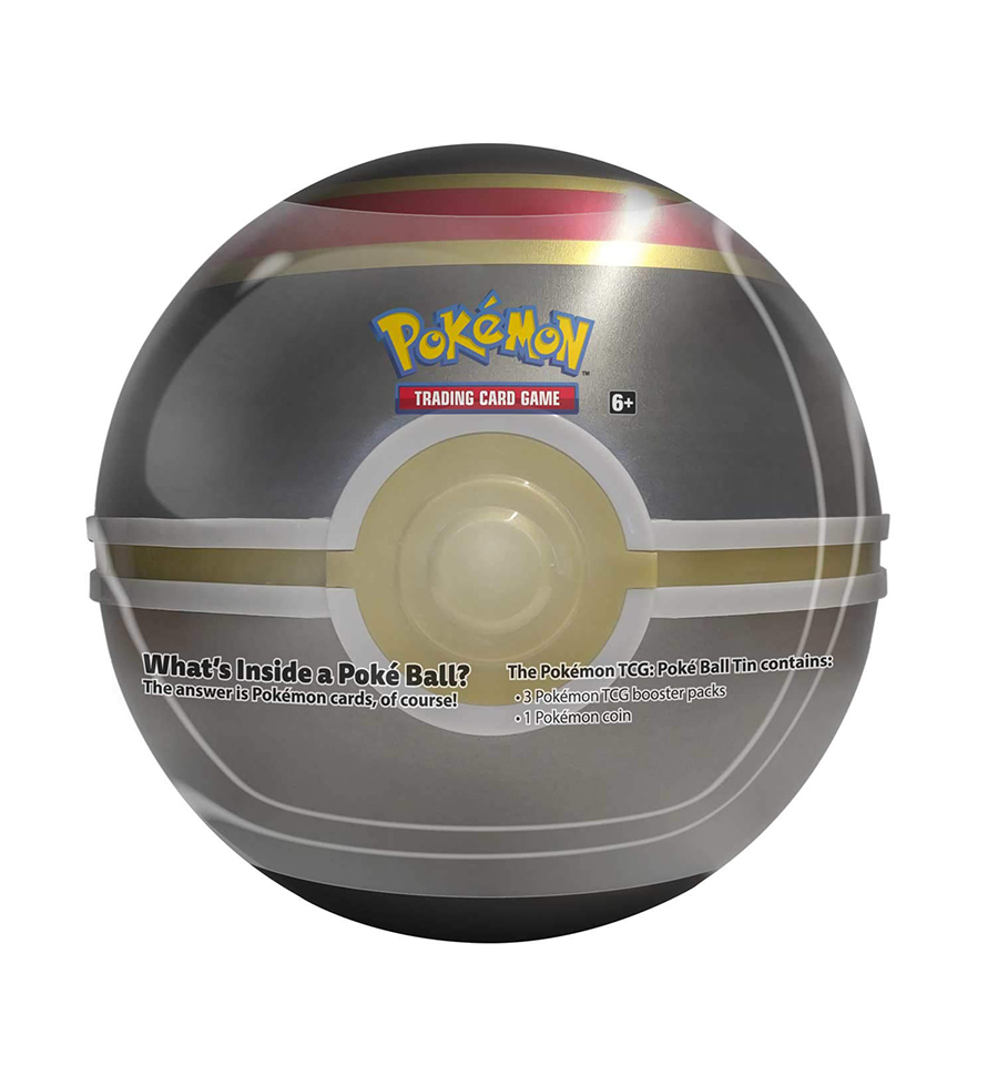 Pokemon TCG: Sun & Moon Luxury Ball Tin - 4 Booster Pack with 1 Coin 