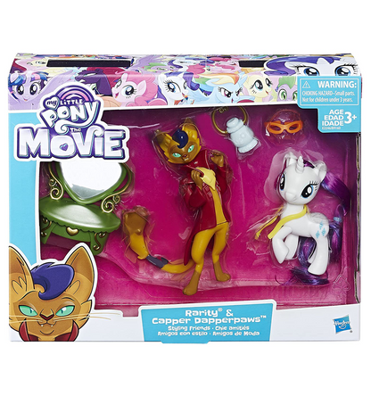 My Little Pony: The Movie Rarity & Capper Dapperpaws Styling Friends Set