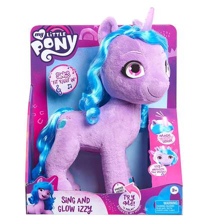 My Little Pony Sing and Glow Izzy, 13-Inch Lights and Sounds, Musical Feature Plush