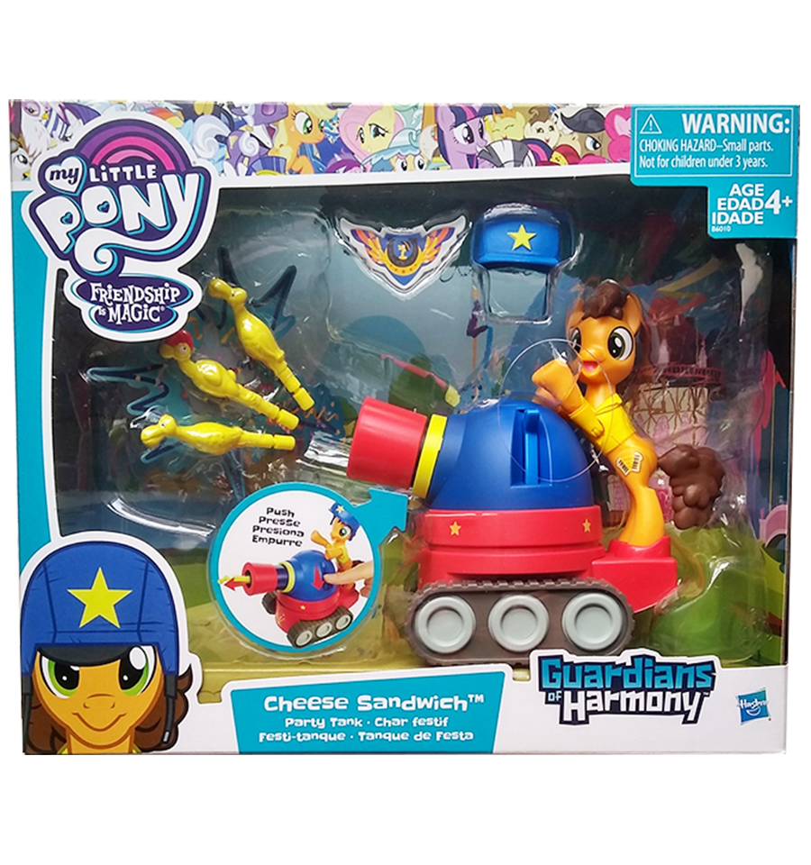 My Little Pony Guardians of Harmony Cheese Sandwich Pony with Party Tank