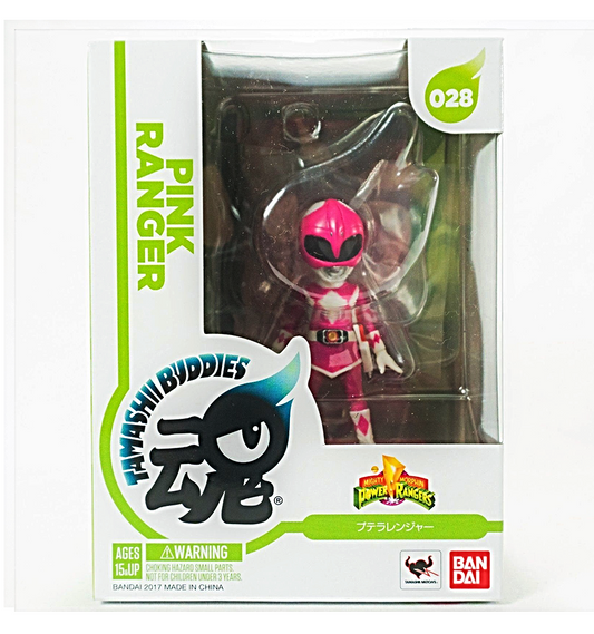 Tamashii Nations Buddies Ranger Mighty Morphing Power Rangers Action Figure, Pink