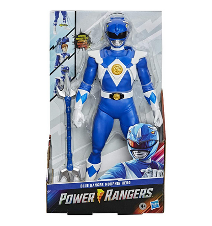Power Rangers Mighty Morphin Blue Ranger Morphin Hero Action Figure