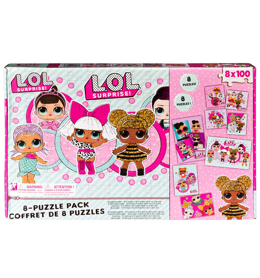 L.O.L. Surprise! 8-Pack of Jigsaw Puzzles