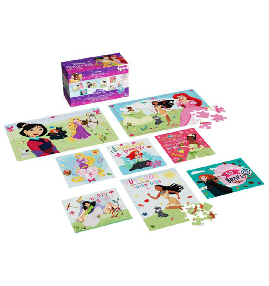 Disney Princess, 8 Jigsaw Bundle 48-Piece Per Puzzle