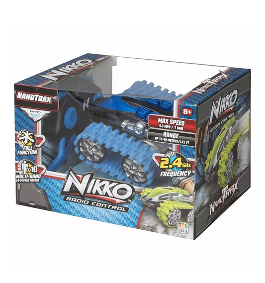 Nikko 9021 Nanotrax RC Car, Blue