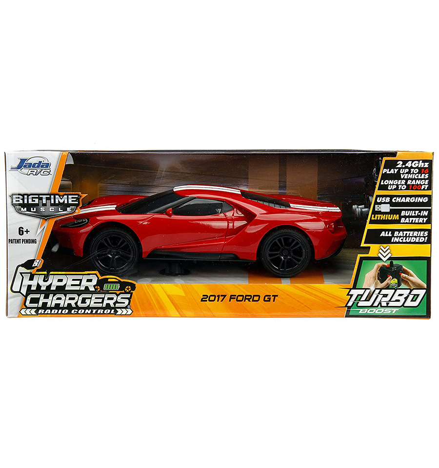 Jada Toys 1:16 HyperChargers Big Time Muscle R/C, 2017 Ford GT