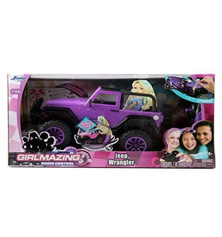 Jada Toys Girlmazing Purple Jeep Wrangler 1:16 Scale RC Vehicle