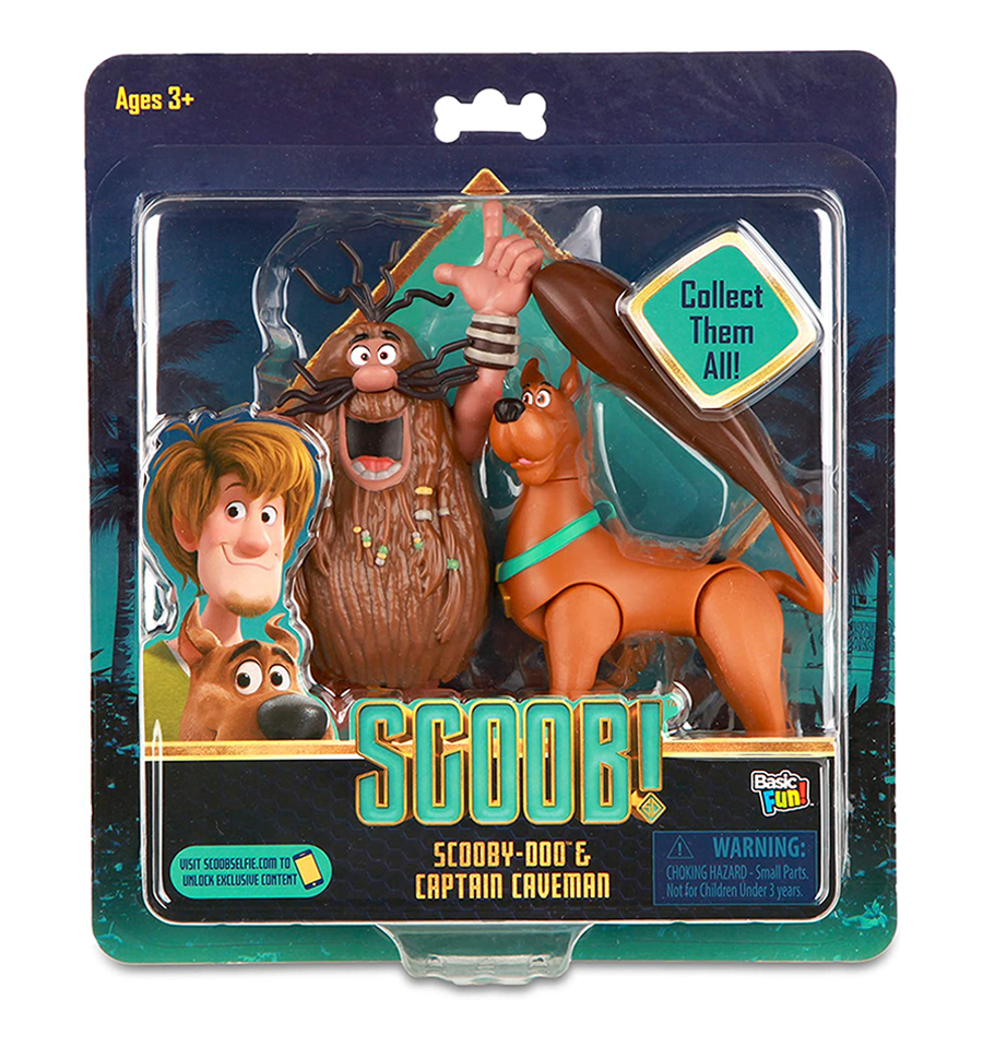 Scoob 6" Scooby Doo and Captain Caveman Action Figures 2 Pack