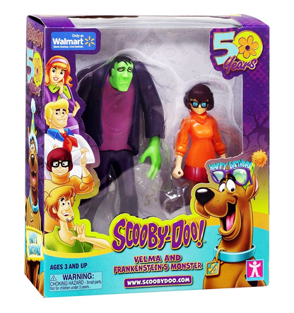 Scooby-Doo! 50 Years- Velma and Frankenstein's Monster Action Figures 2 Pack