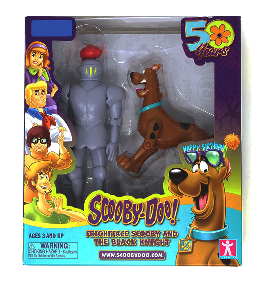 Scooby-Doo! 50 Years- Frightface Scooby and The Black Knight Action Figure 2 Pack