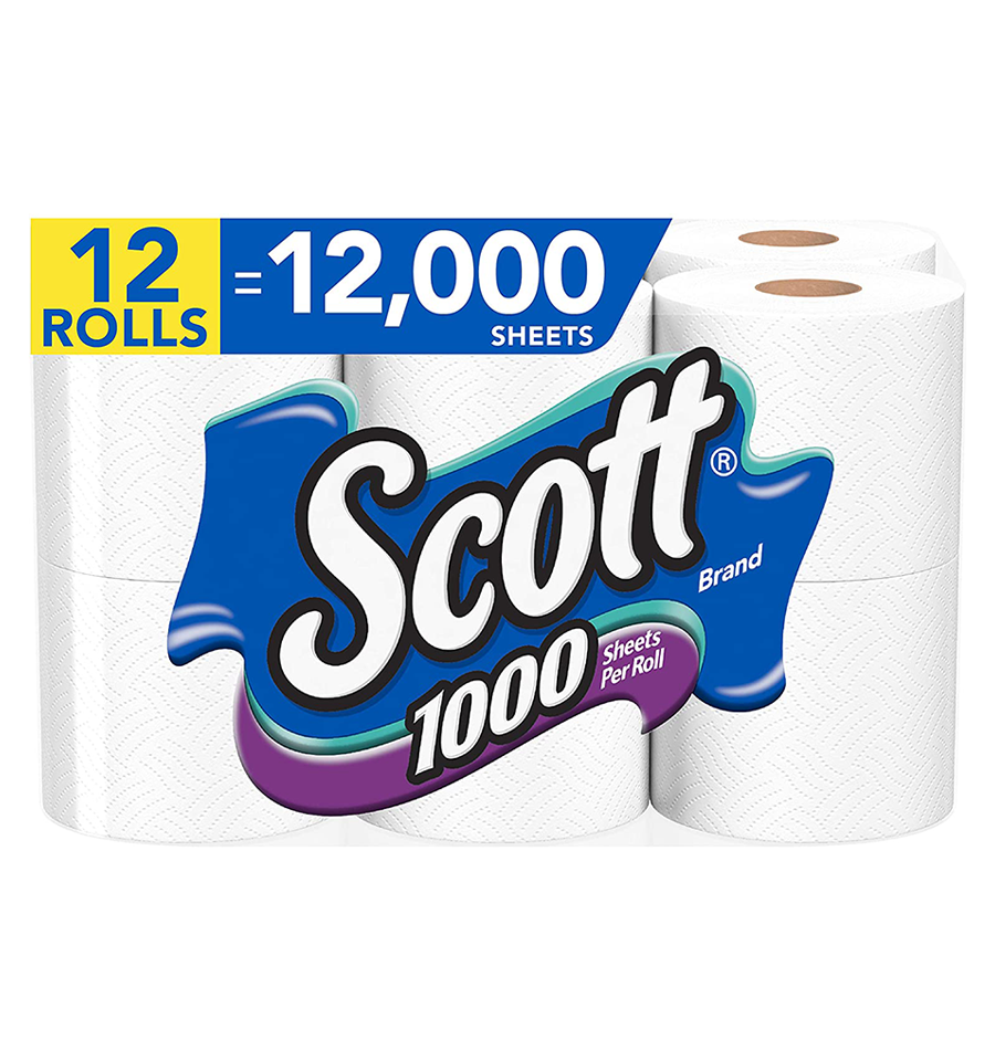 Scott 1000, Toilet Paper, 12 Rolls