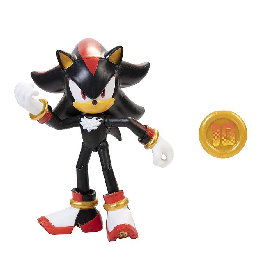 Sonic The Hedgehog 4" Shadow Action Figure with Super Ring Accessory