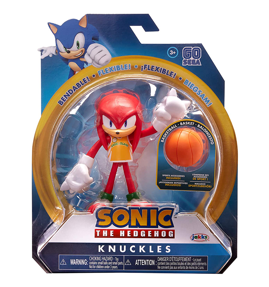 Sonic The Hedgehog 4" Basketball Knuckles Action Figure