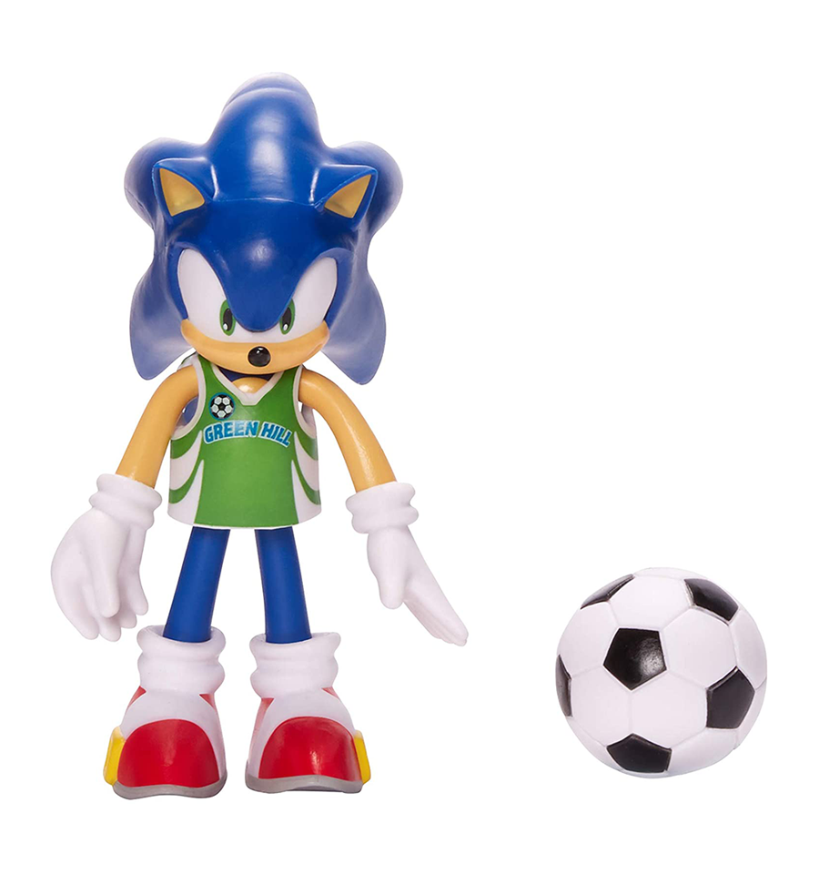 Sonic The Hedgehog Sonic with Soccer Ball 4" Action Figure