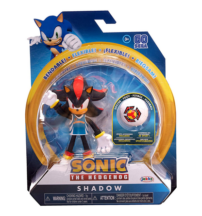 Sonic The Hedgehog - Shadow with Soccer Ball 4" Action Figure