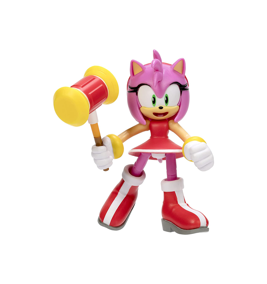 Sonic The Hedgehog Modern Amy 4" Action Figure (with Hammer)
