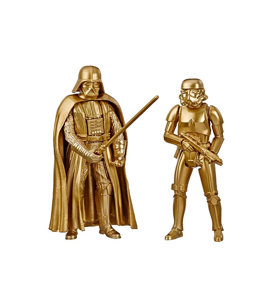 Star Wars Commemorative Edition Skywalker Saga Gold Darth Vader & Stormtrooper