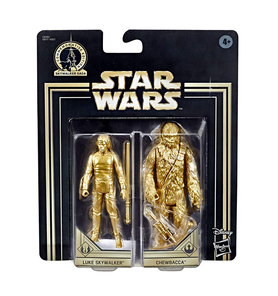Star Wars Commemorative Edition Skywalker Saga Gold Luke Skywalker & Chewbacca