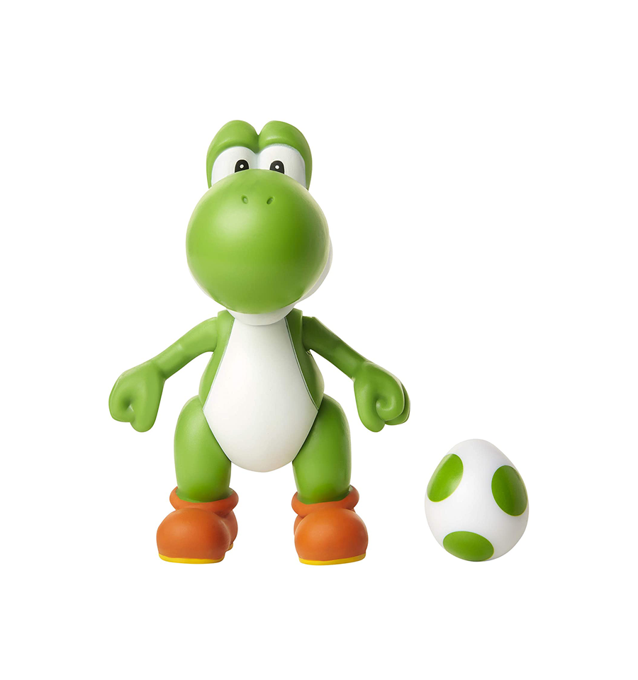 World of Nintendo 4" Green Yoshi Figure with Egg