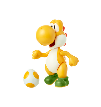 World of Nintendo 4" Yellow Yoshi Figure with Egg