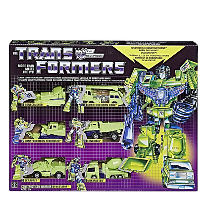 Hasbro Transformers: Vintage G1 Constructicon Devastator 6-Figure Collection Pack