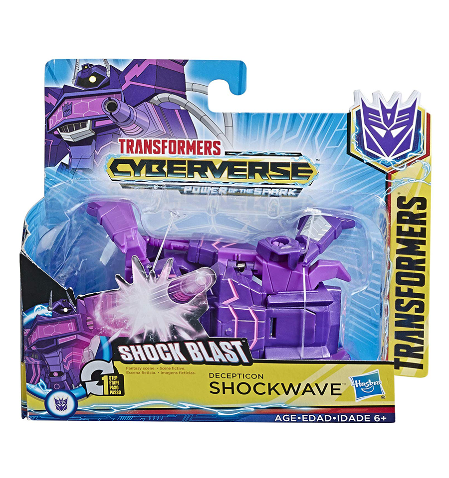 Transformers Cyberverse Action Attackers 1 Step Changer Shockwave Action Figure