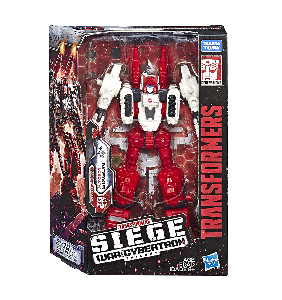 Transformers Generations War for Cybertron Deluxe Wfc-S22 Autobot Six-Gun Weaponizer Action Figure 