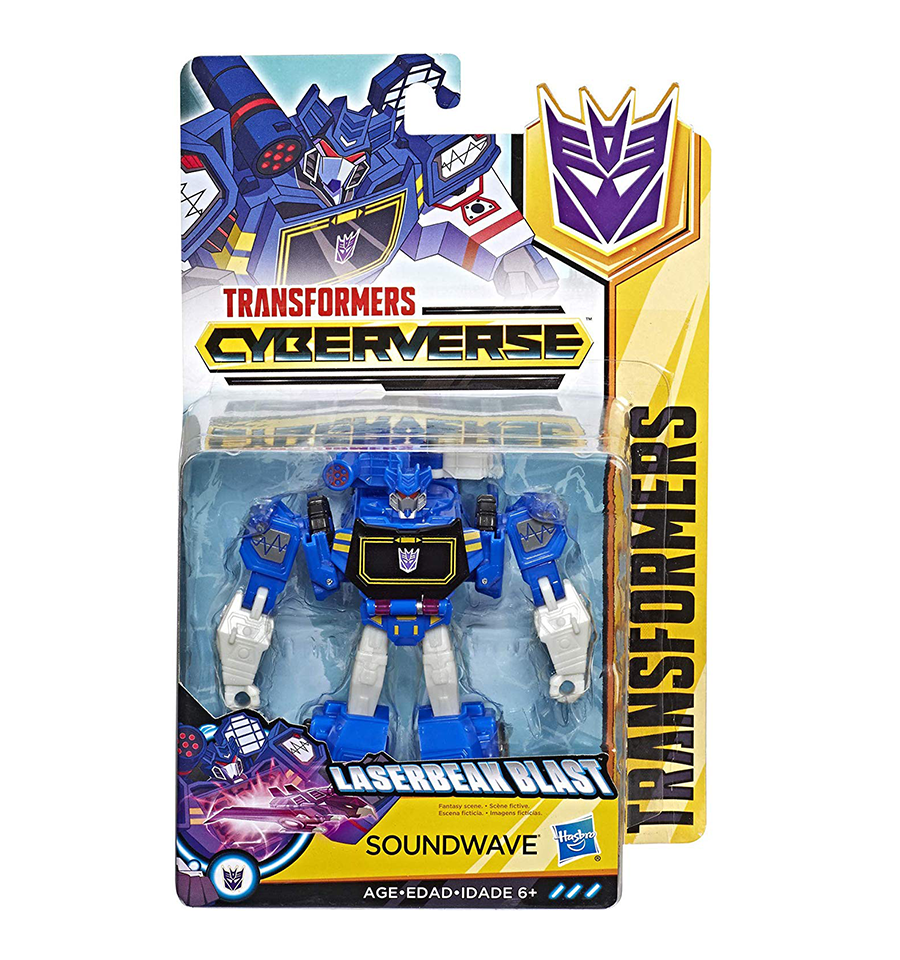 Transformers Cyberverse Action Attackers: Warrior Class Soundwave Action Figure