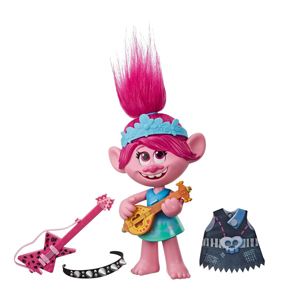 DreamWorks Trolls World Tour Pop-to-Rock Poppy Singing Doll