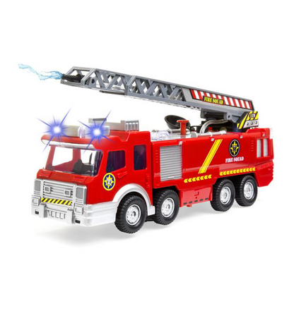 Bump and Go Electric Fire Truck Toy (Red)