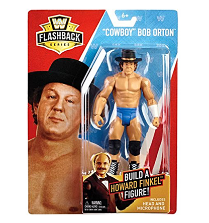 WWE Flashback Basic Series #1 (Build Howard Finkel)- Cowboy Bob Orton Action Figure