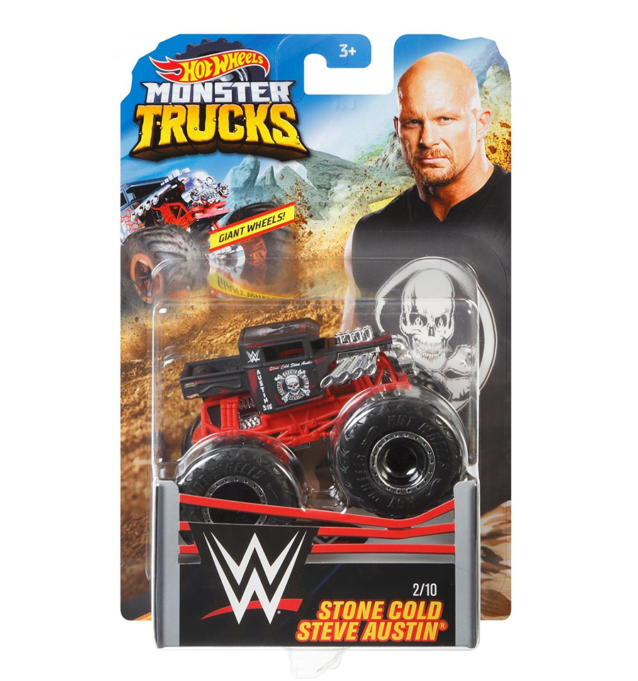 HOT Wheels Monster Trucks- Stone Cold Steve Austin Bone Shaker # 2/10