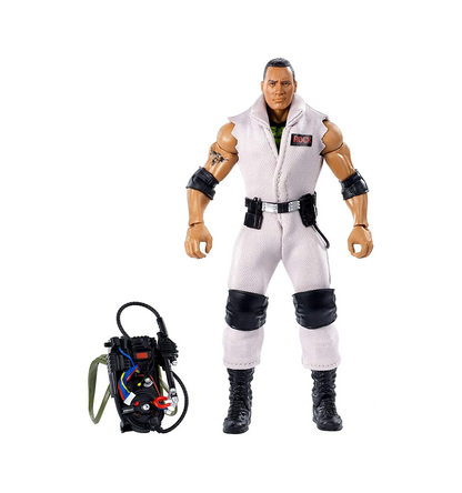 WWE Elite Ghostbusters The Rock Action Figure